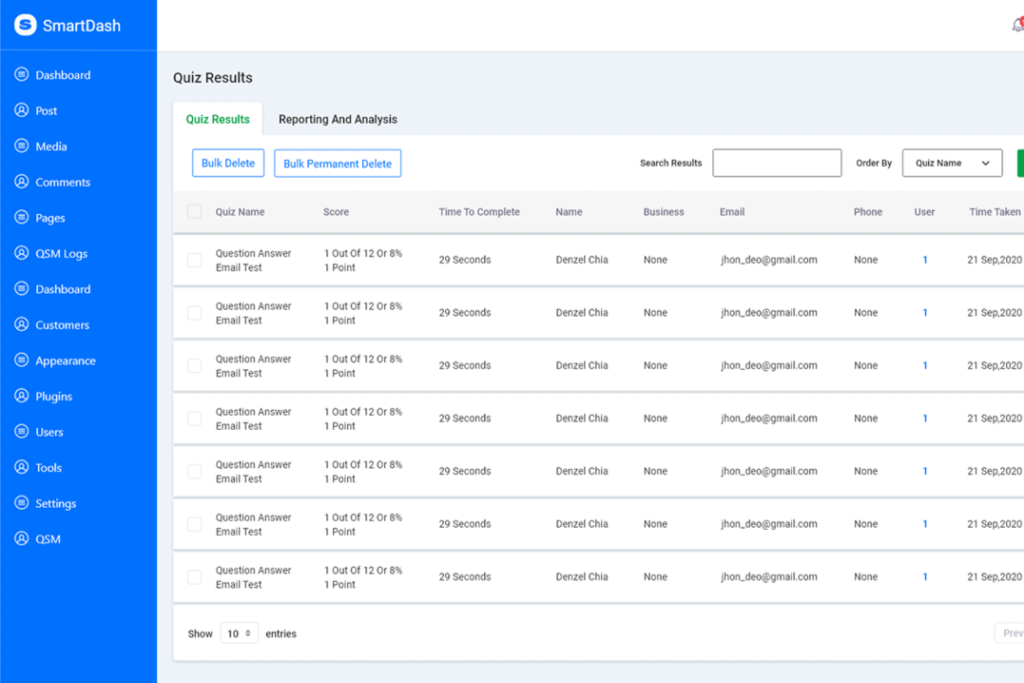 Quiz Management System